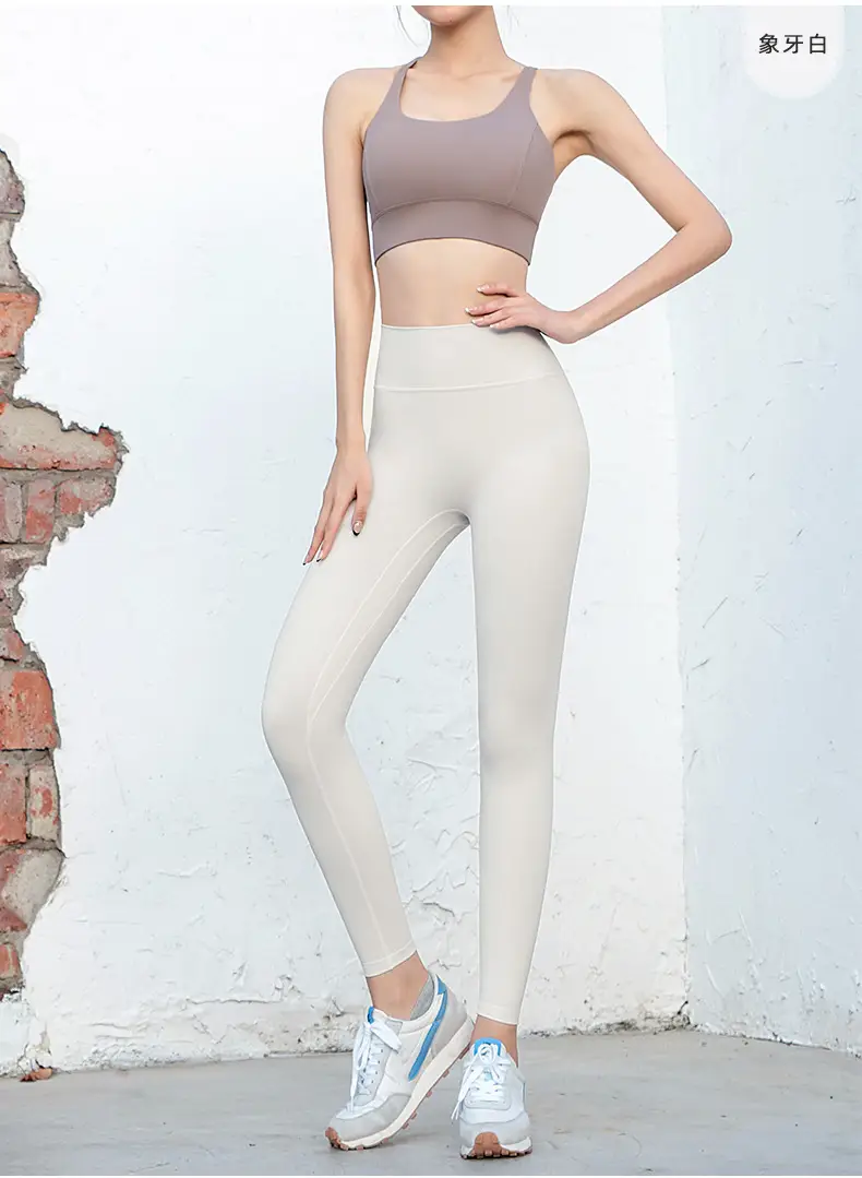 Grey Slim Fit Yoga Pants High Waist Sports Fitness Women — feature 9
