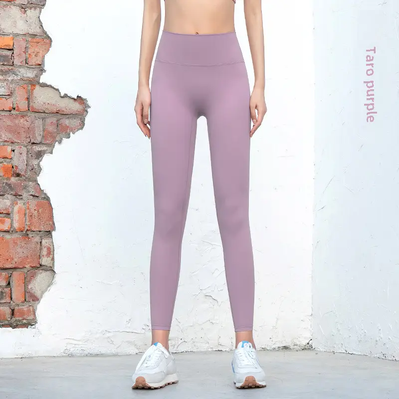 Grey Slim Fit Yoga Pants High Waist Sports Fitness Women