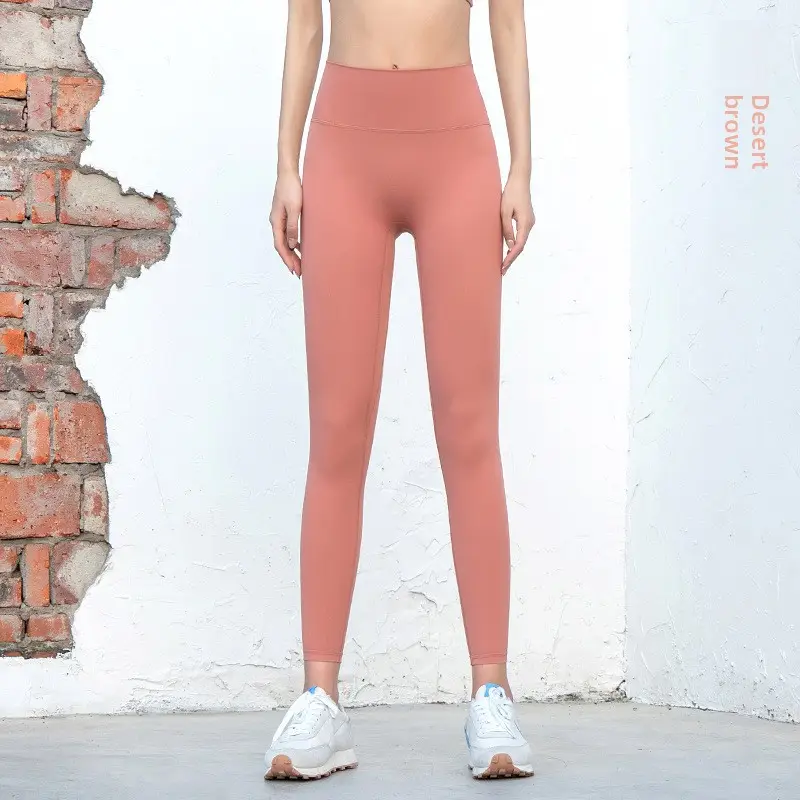 Grey Slim Fit Yoga Pants High Waist Sports Fitness Women