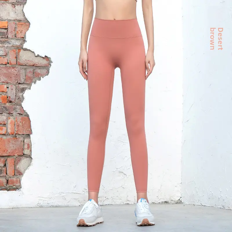 Grey Slim Fit Yoga Pants High Waist Sports Fitness Women