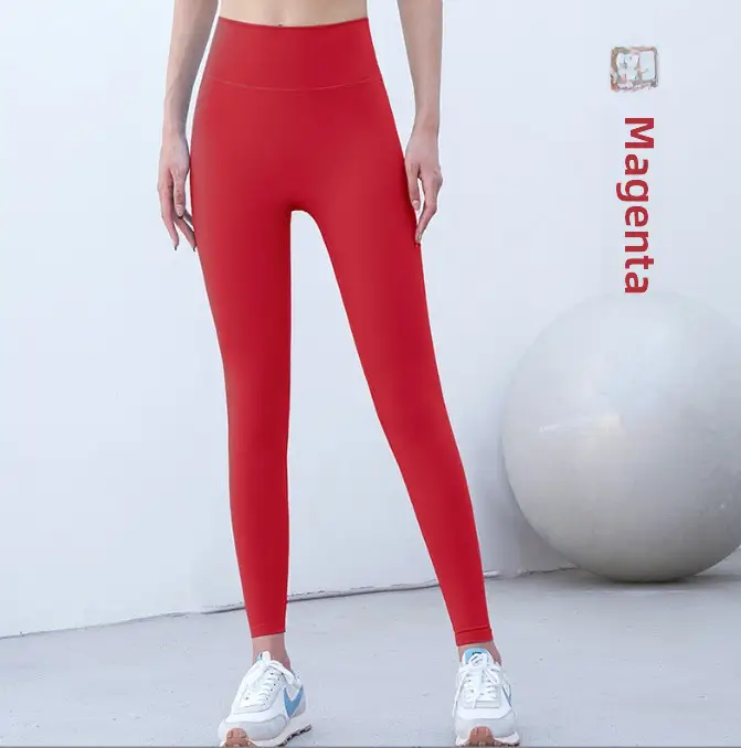 Grey Slim Fit Yoga Pants High Waist Sports Fitness Women