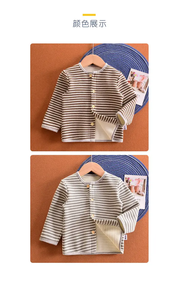 Baby Pink Velvet Cardigan 6Yrs Warm Autumn Clothing — feature 11