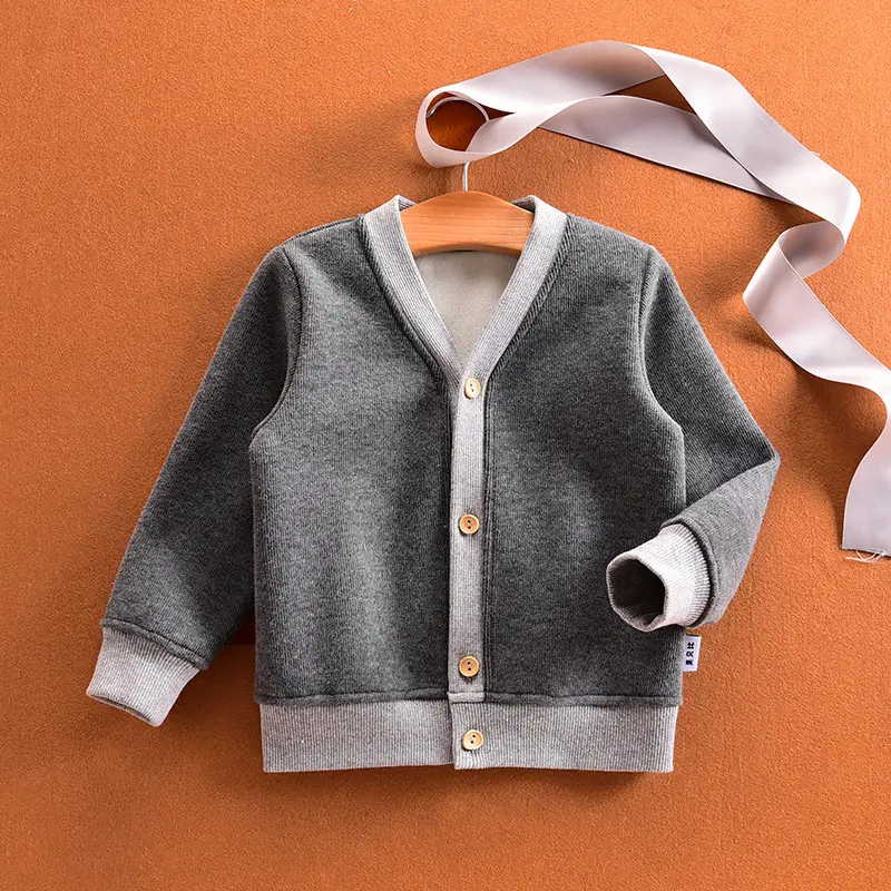 Baby Pink Velvet Cardigan 6Yrs Warm Autumn Clothing - Image 7