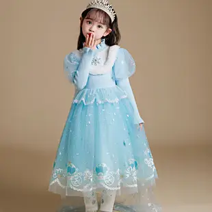Korean Velvet Princess Dress for Girls 3-6 Years — feature 9