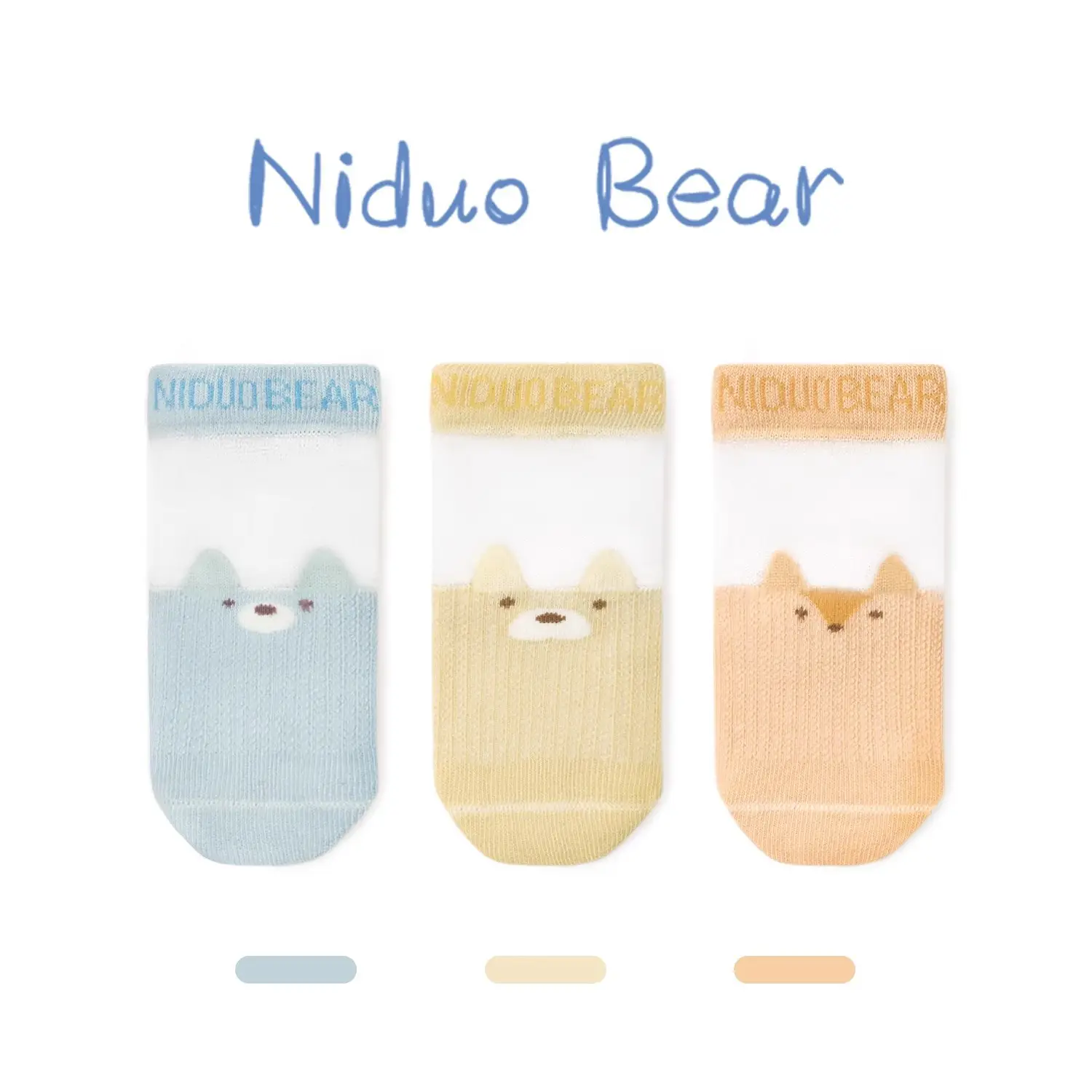 Cute Cotton Baby Socks Pink White for Girls - Image 2