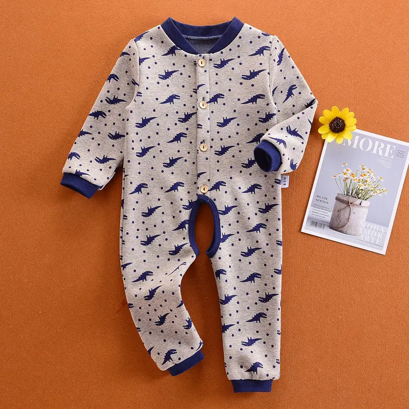 Baby's Yellow Rocket Print Jumpsuit Plus Size