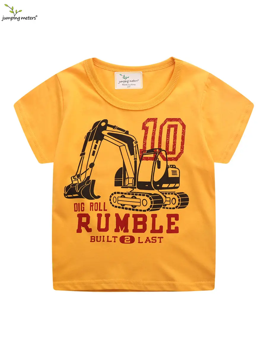 Cotton Rumble 10挖掘机 T-shirt for Boys Medium - Image 2