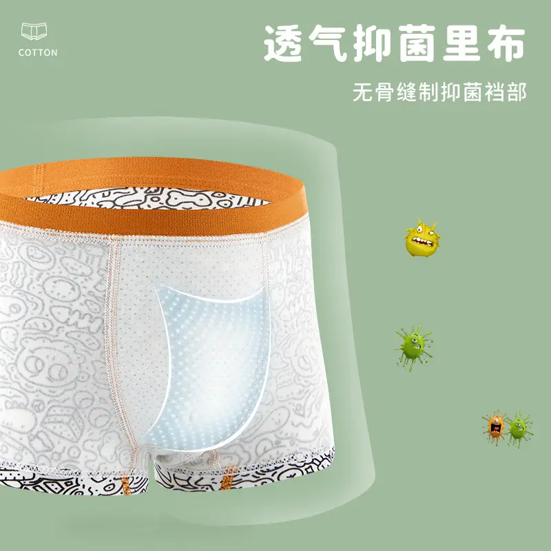 3D Boys Cartoon Underwear Cotton Boxers Small to XL