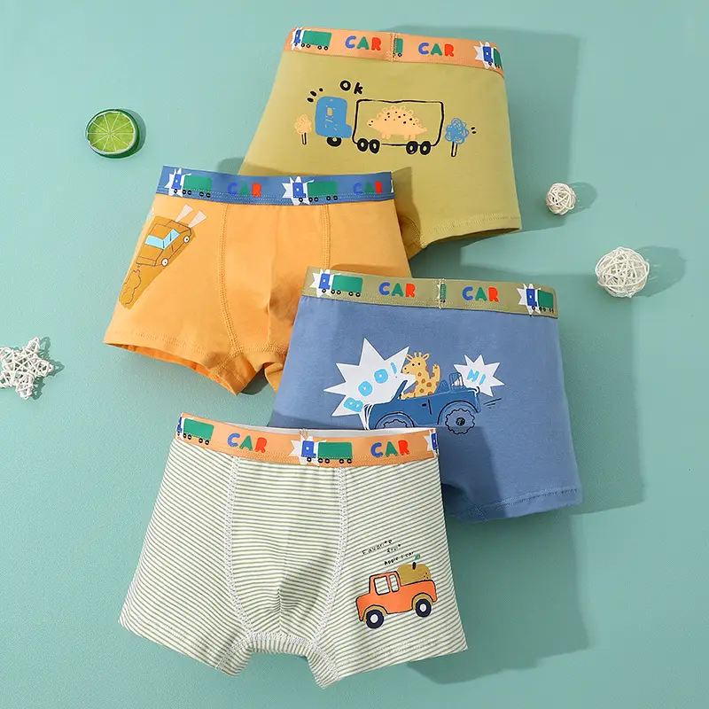 3D Boys Cartoon Underwear Cotton Boxers Small to XL