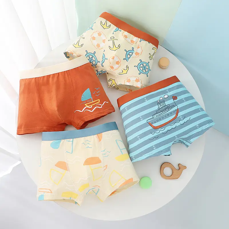 3D Boys Cartoon Underwear Cotton Boxers Small to XL