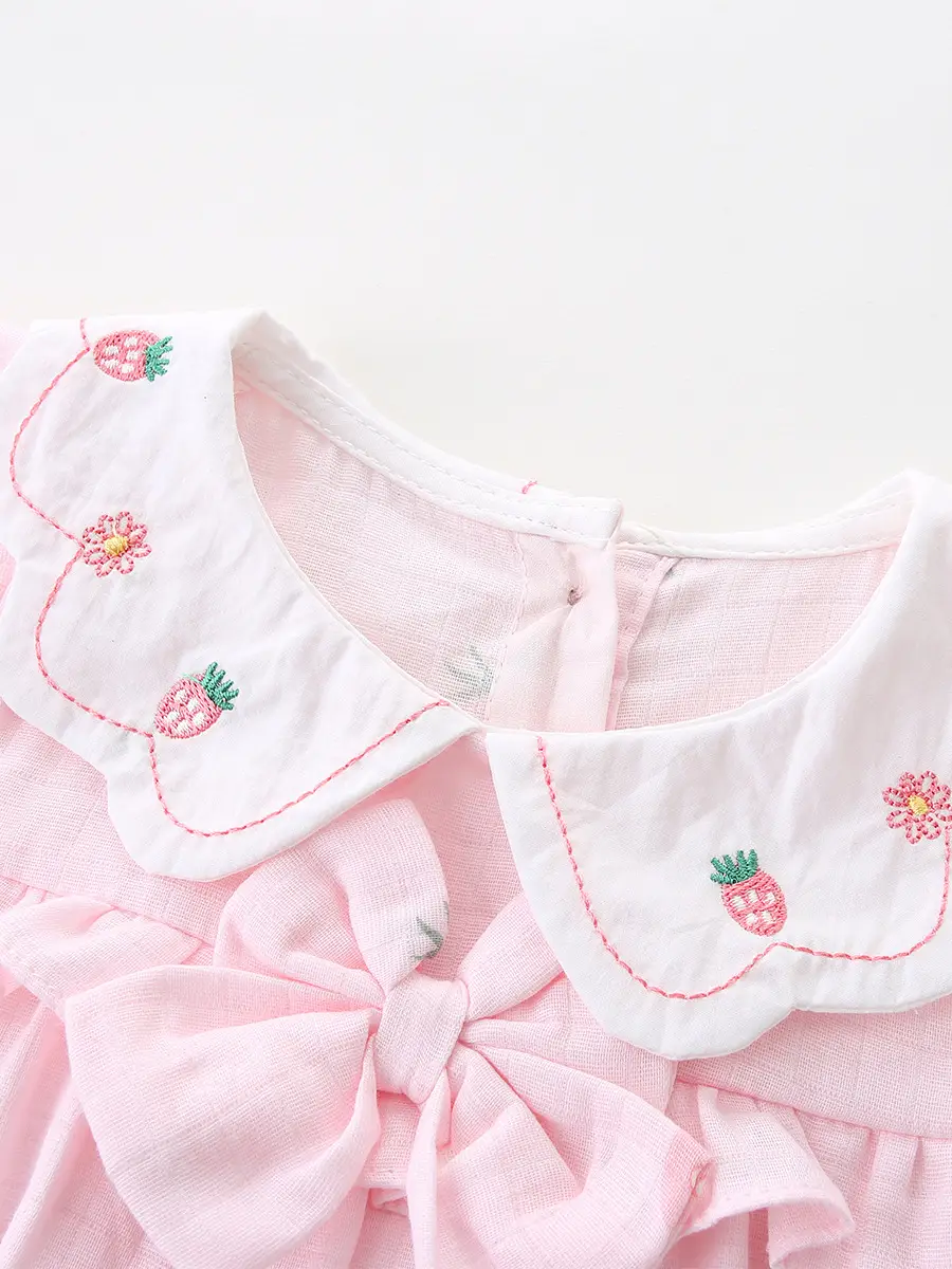 2025 Baby Girl Princess Flying Sleeve Wrap Dress