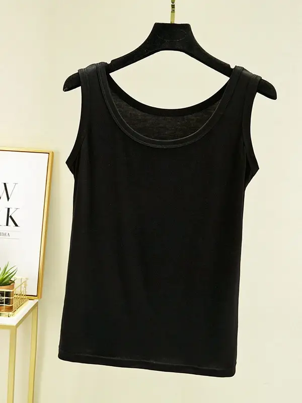 Women's U-Neck Sleeveless Camisole Modal Lavender - Image 14