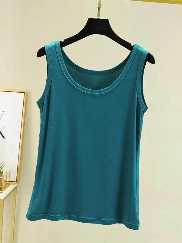Women's U-Neck Sleeveless Camisole Modal Lavender - Image 15