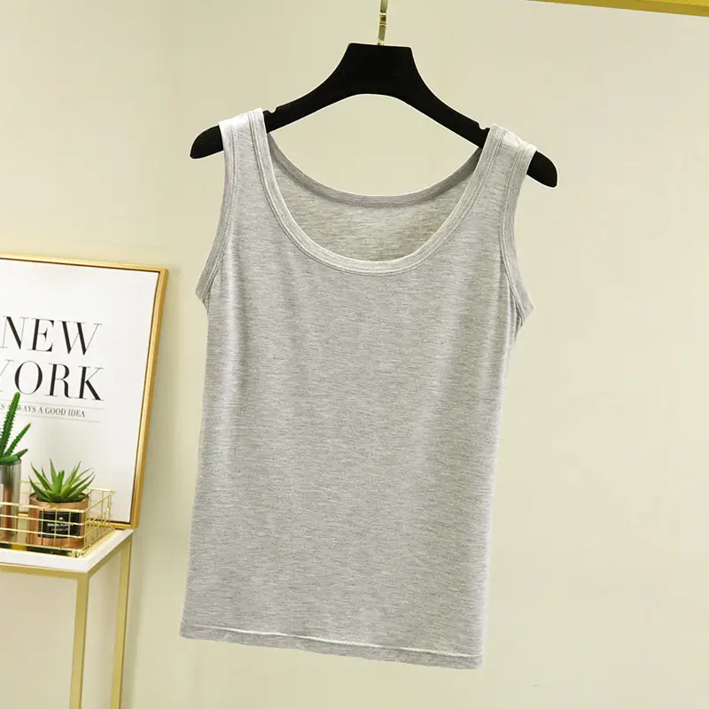Women's U-Neck Sleeveless Camisole Modal Lavender — feature 19
