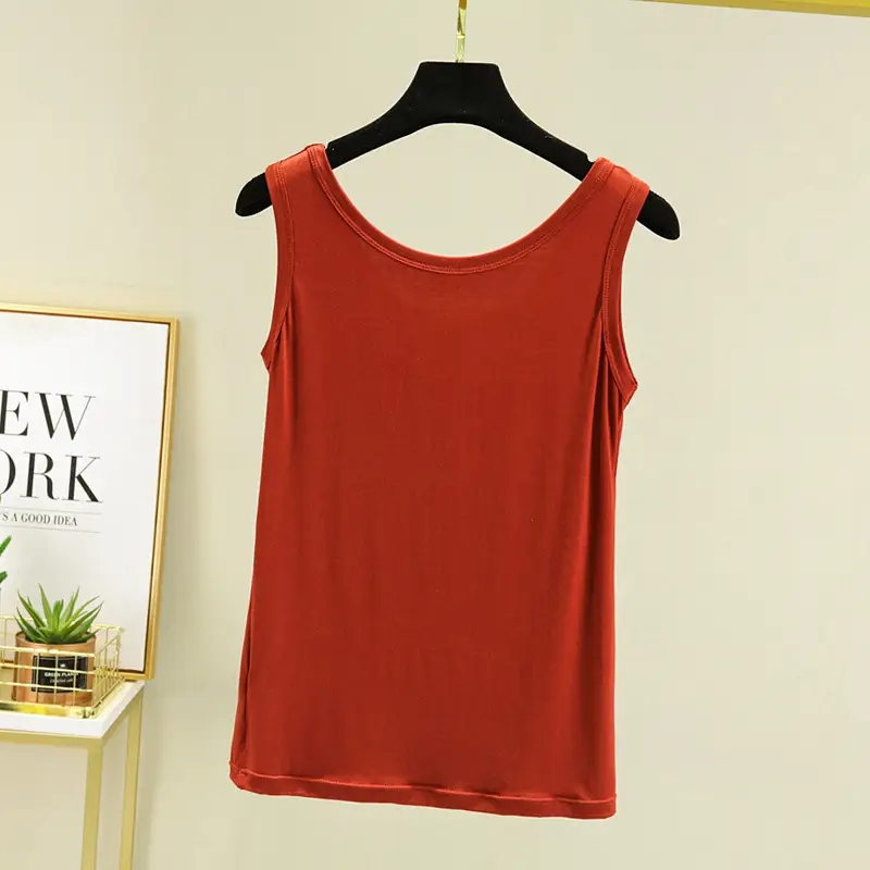 Women's U-Neck Sleeveless Camisole Modal Lavender — feature 22