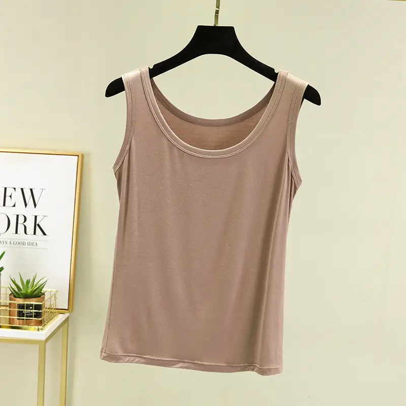 Women's U-Neck Sleeveless Camisole Modal Lavender - Image 11