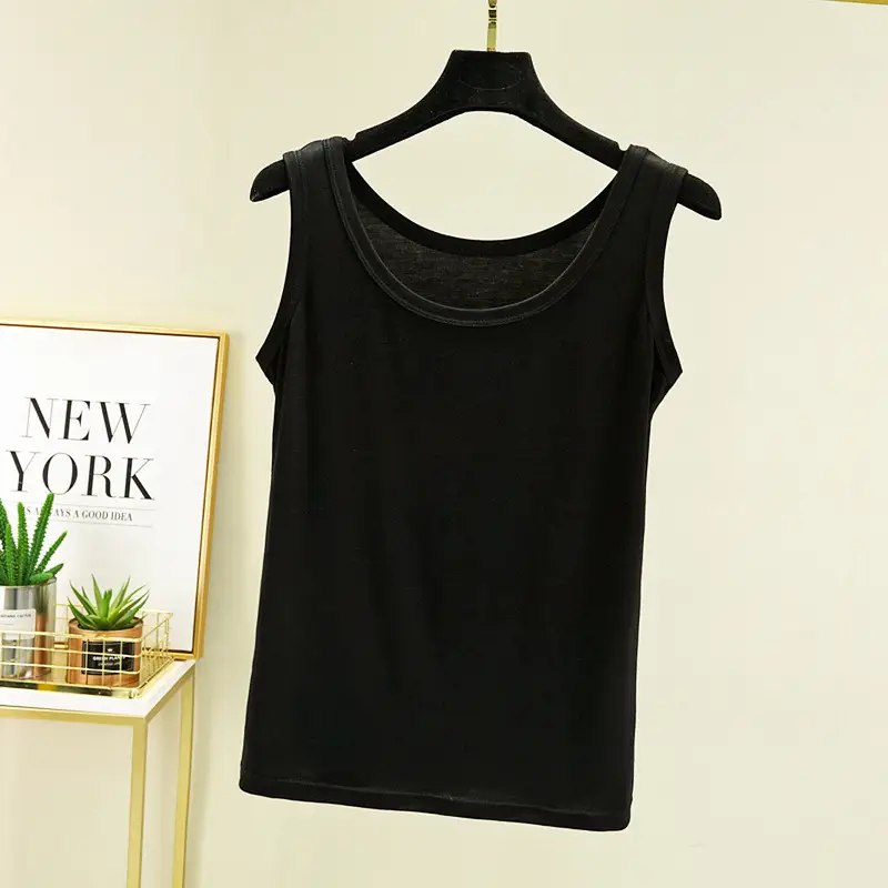 Women's U-Neck Sleeveless Camisole Modal Lavender - Image 3