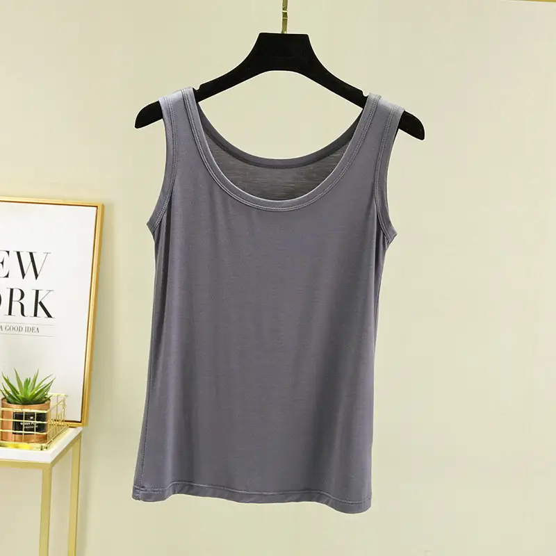 Women's U-Neck Sleeveless Camisole Modal Lavender - Image 5