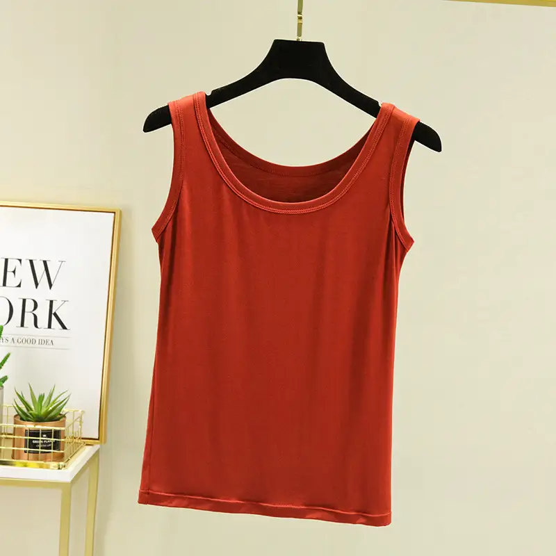Women's U-Neck Sleeveless Camisole Modal Lavender - Image 6