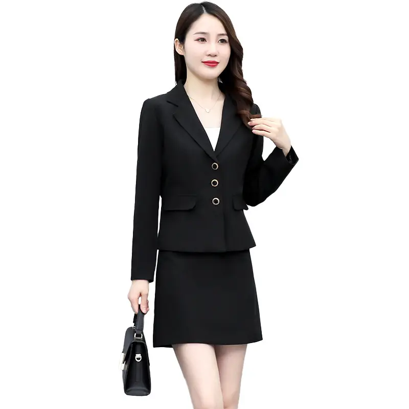 Women Black Slimming Two-Piece Suit Spring Autumn 2026 - Image 7