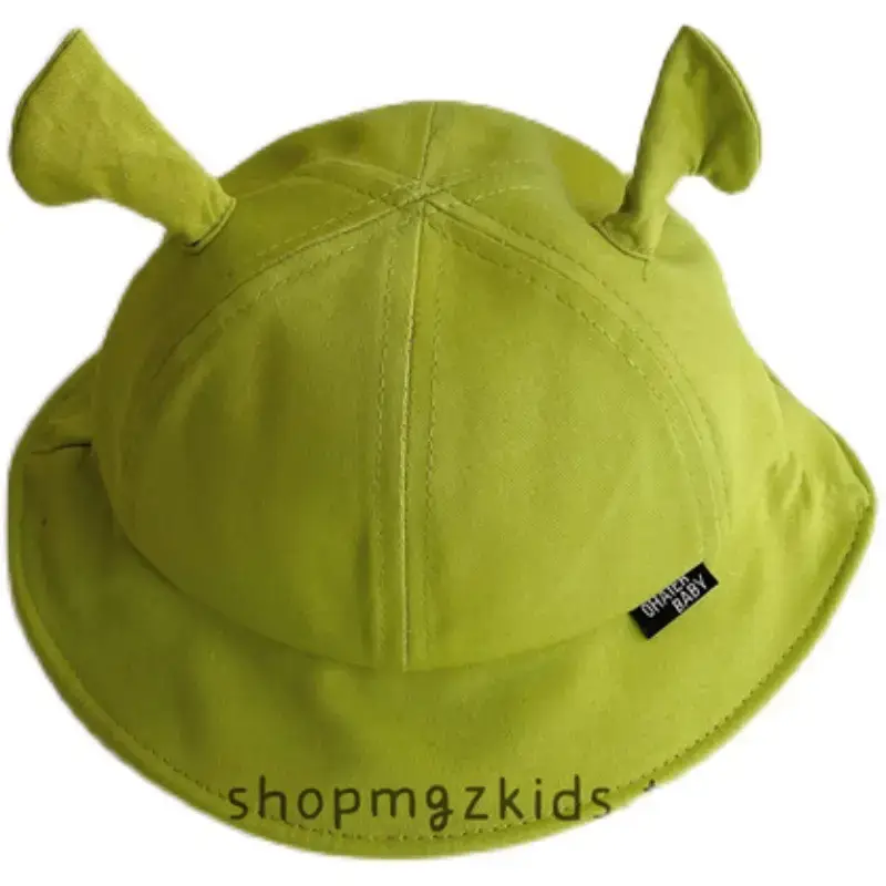 Green Cartoon Cat Ears Baby Hat for Spring Autumn - Image 8