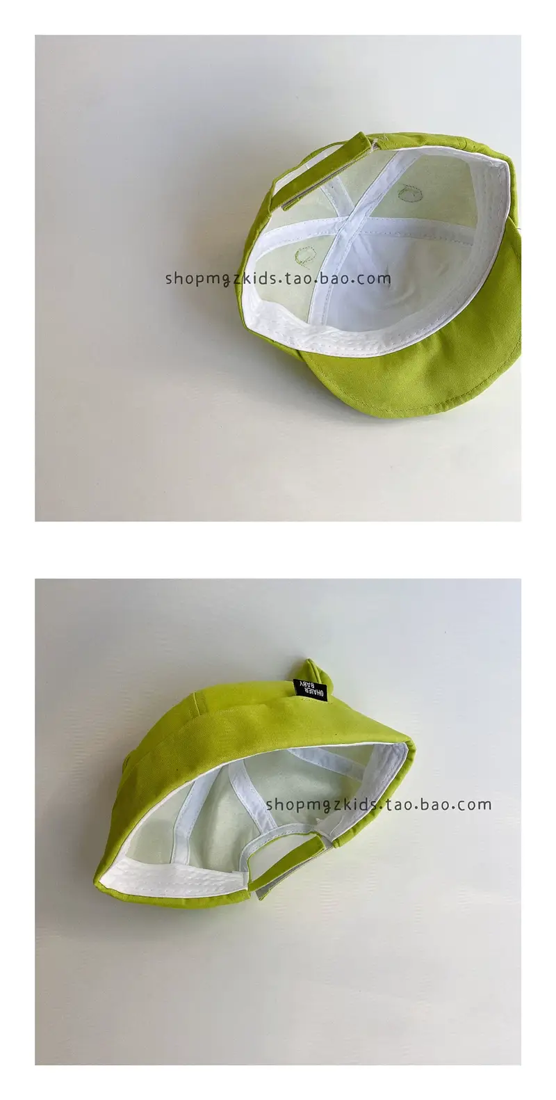 Green Cartoon Cat Ears Baby Hat for Spring Autumn — feature 5