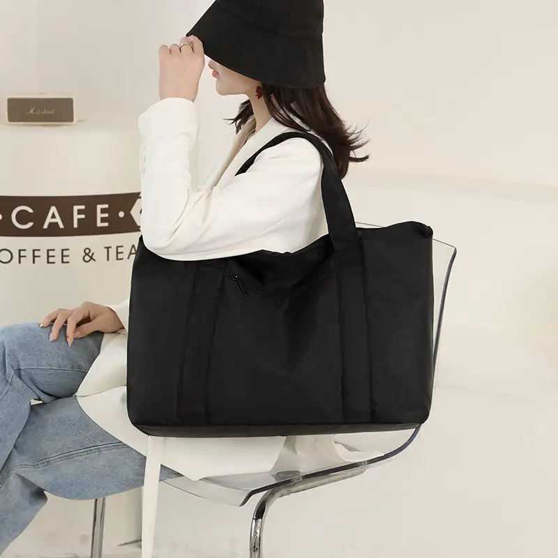 Black Oxford Shoulder Bag 2022 Large Travel Bag - Image 9