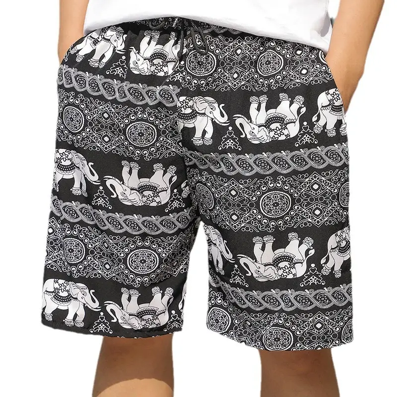 Men's Printed Beach Shorts Ice Silk Large - Image 39