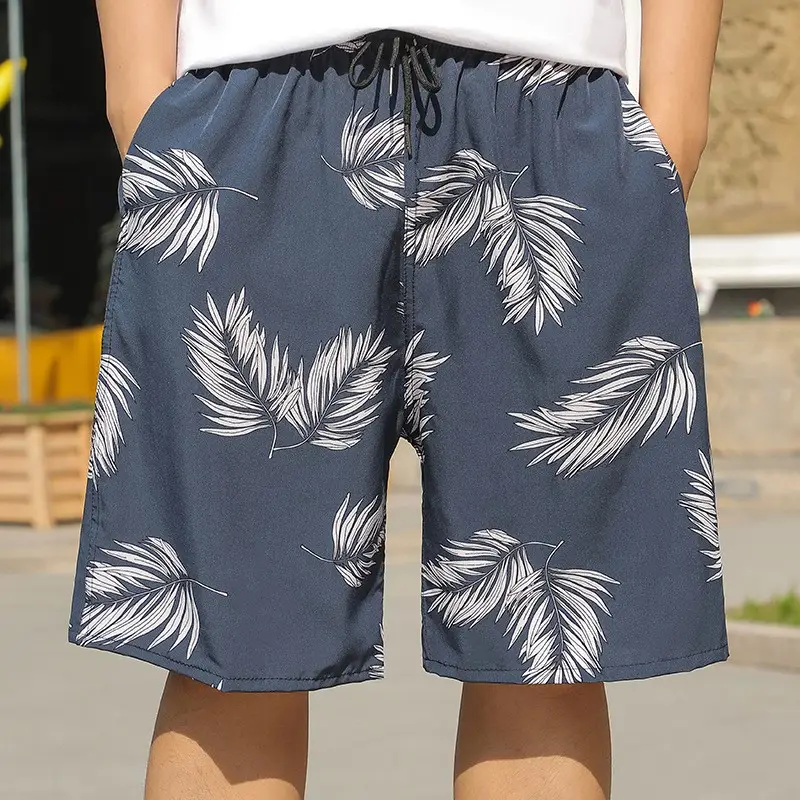 Men's Printed Beach Shorts Ice Silk Large - Image 10