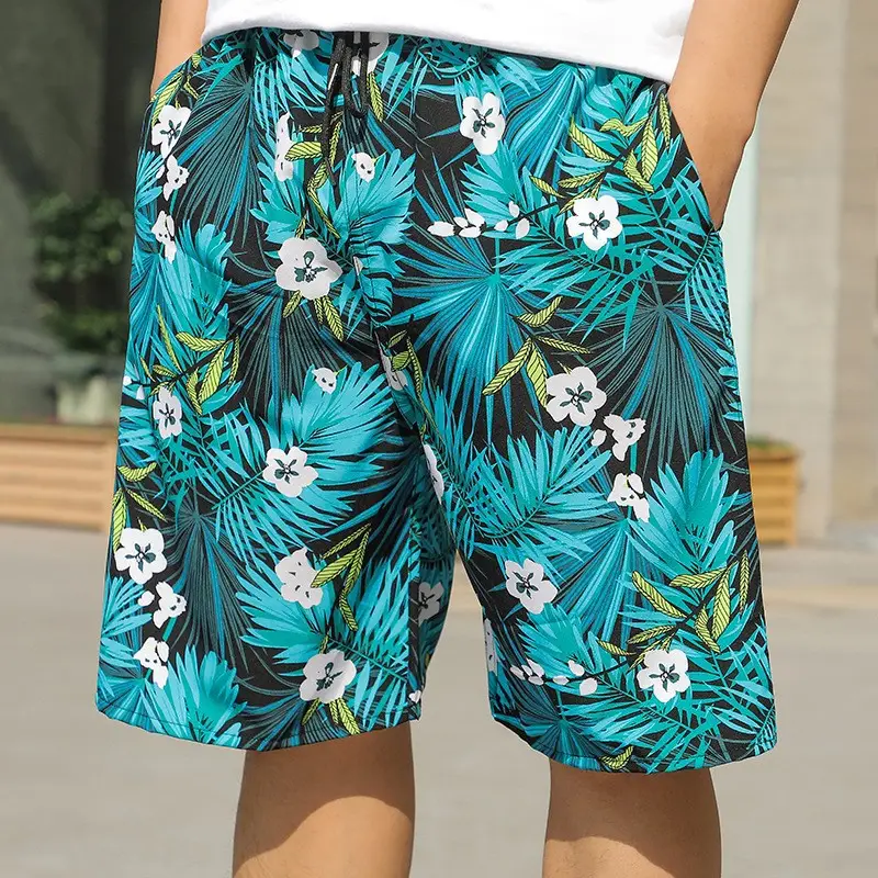 Men's Printed Beach Shorts Ice Silk Large - Image 16