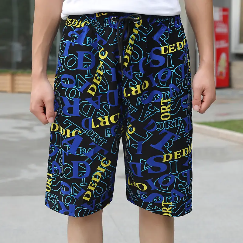 Men's Printed Beach Shorts Ice Silk Large - Image 17