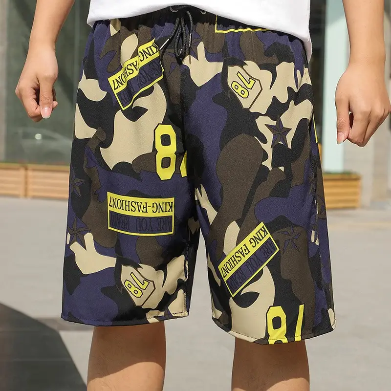Men's Printed Beach Shorts Ice Silk Large - Image 20
