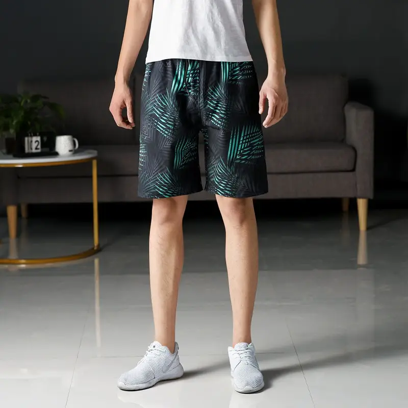 Men's Printed Beach Shorts Ice Silk Large - Image 7