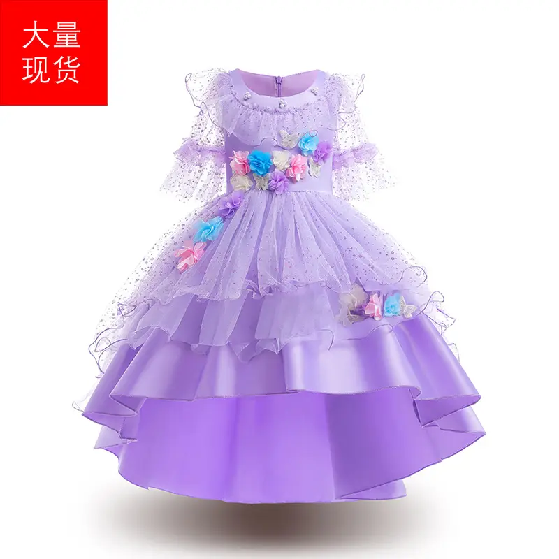 Purple Puffy Children's Dress for Halloween - Image 3