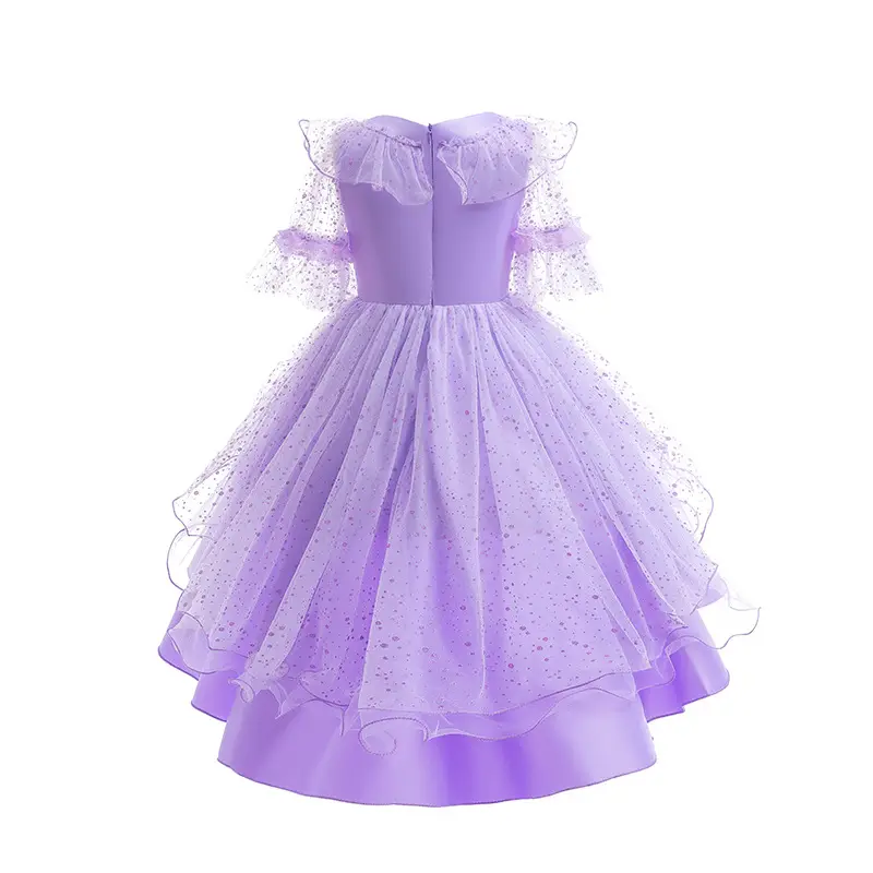 Purple Puffy Children's Dress for Halloween - Image 5