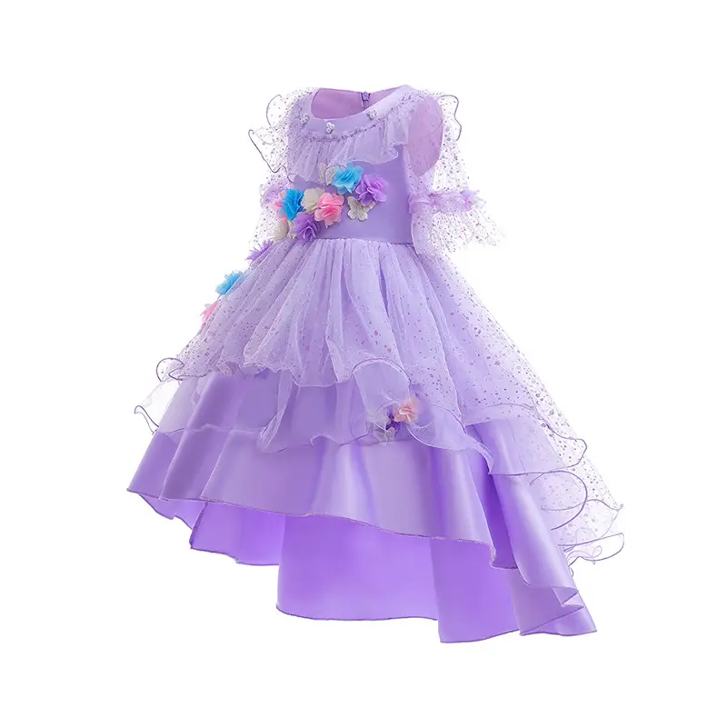 Purple Puffy Children's Dress for Halloween — feature 3