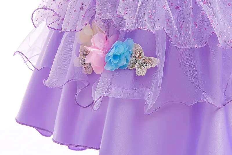 Purple Puffy Children's Dress for Halloween — feature 5