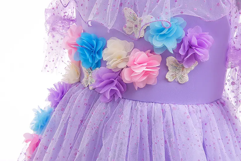 Purple Puffy Children's Dress for Halloween — feature 6