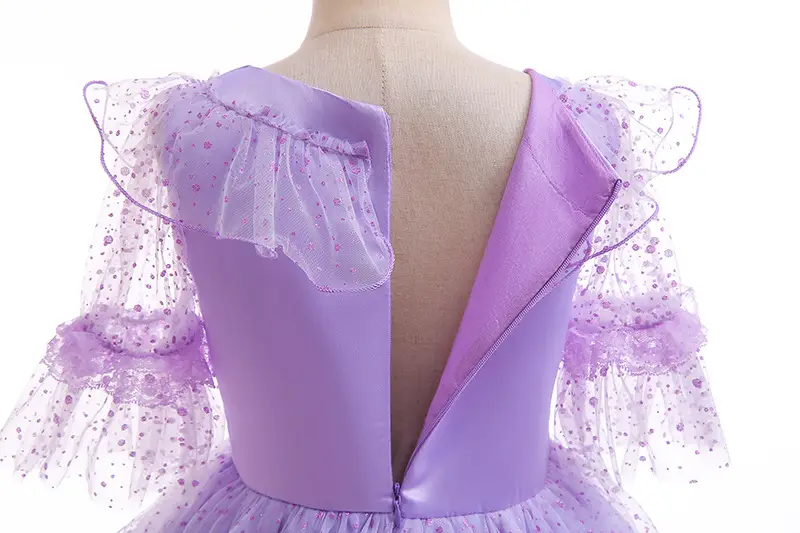 Purple Puffy Children's Dress for Halloween — feature 9