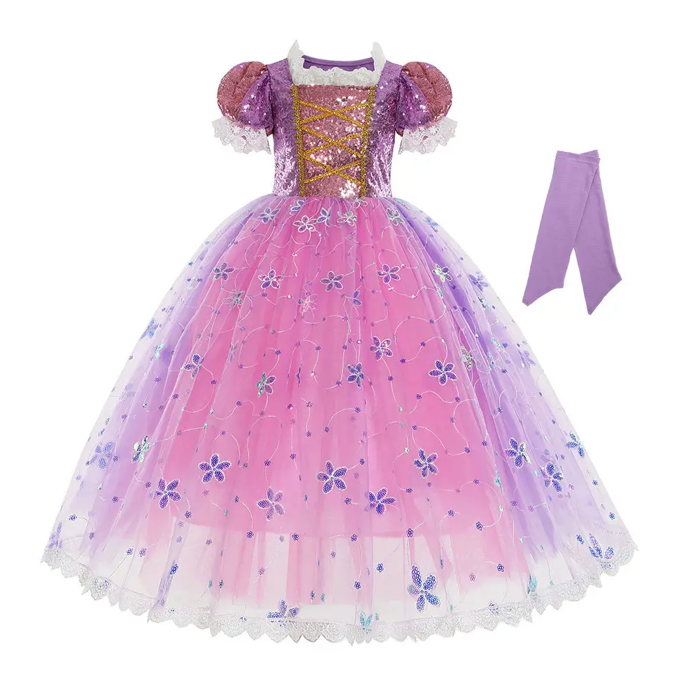 Pink Sparkly Princess Tutu Dress for Girls - Image 4