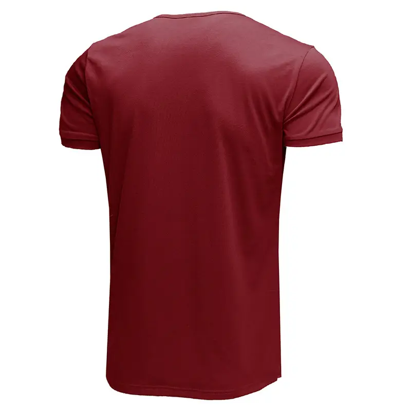 Men's Blue Cotton T-Shirt Casual Loose Short Sleeve — feature 14