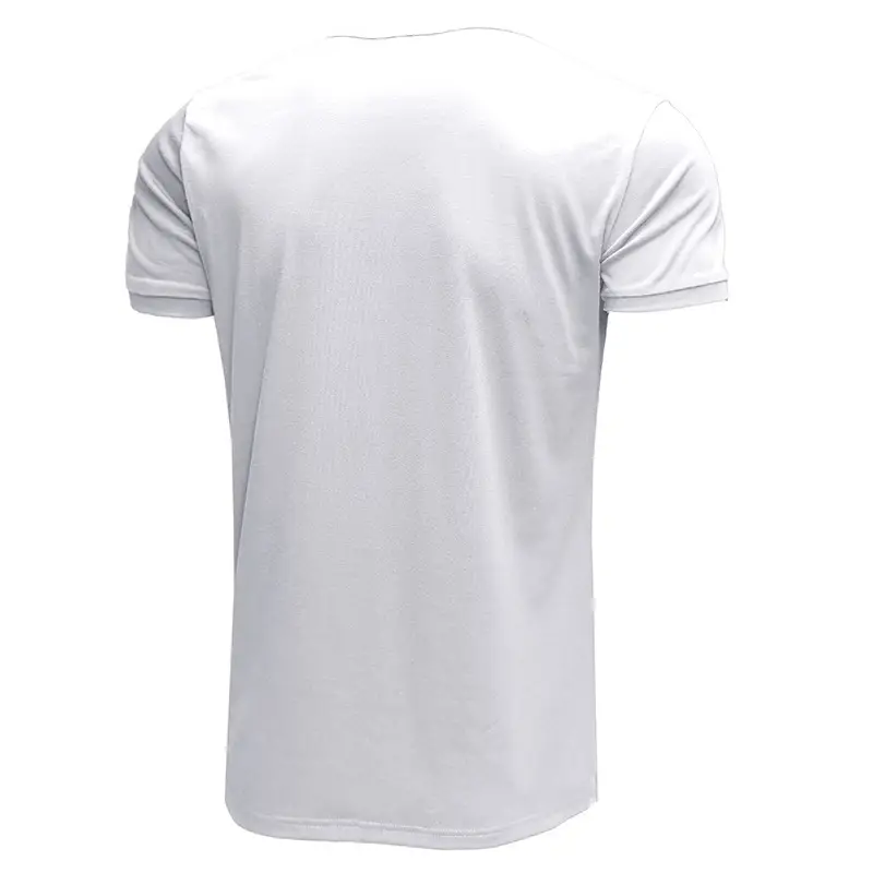 Men's Blue Cotton T-Shirt Casual Loose Short Sleeve — feature 23