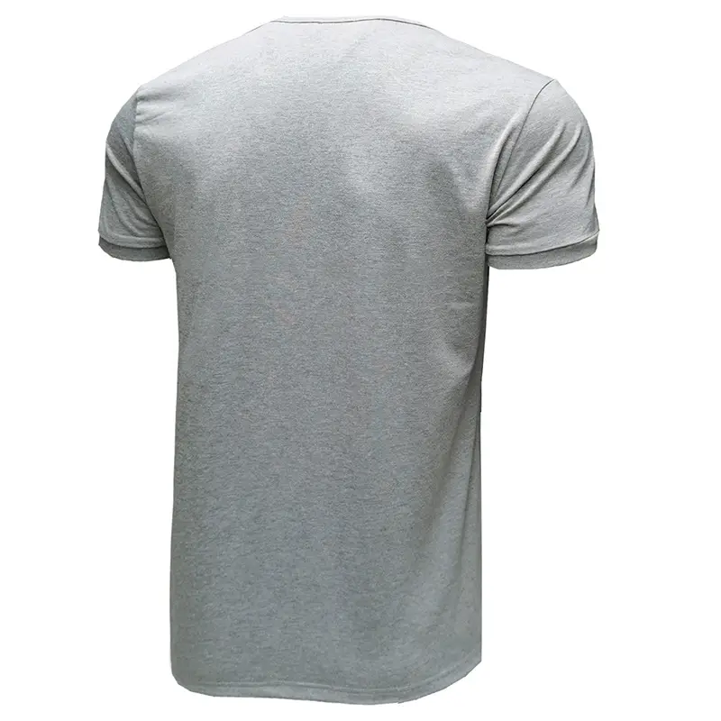 Men's Blue Cotton T-Shirt Casual Loose Short Sleeve — feature 26