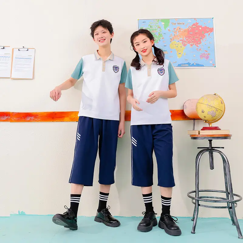 British Style Summer School Uniform for Kids - Image 6