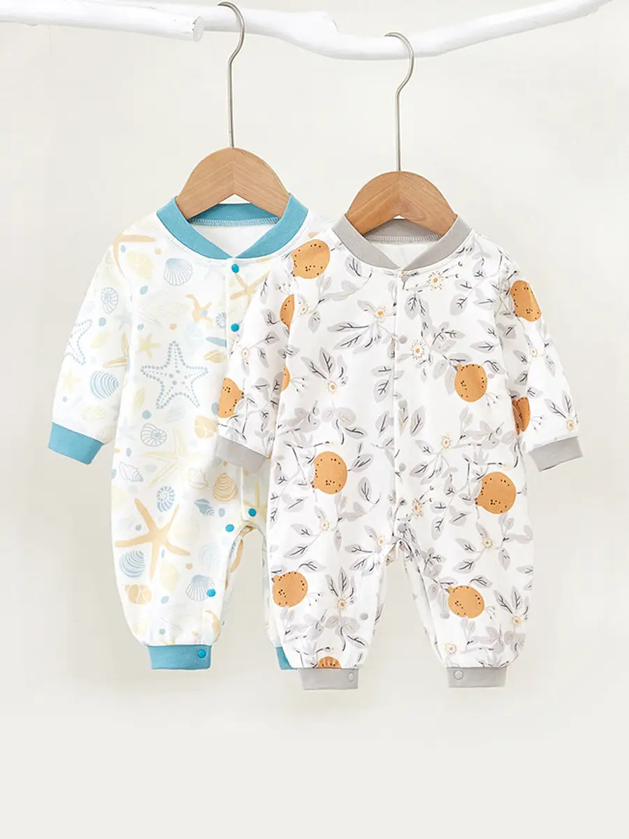 Baby Spring Suit Blue Star Cotton Newborn - Image 3