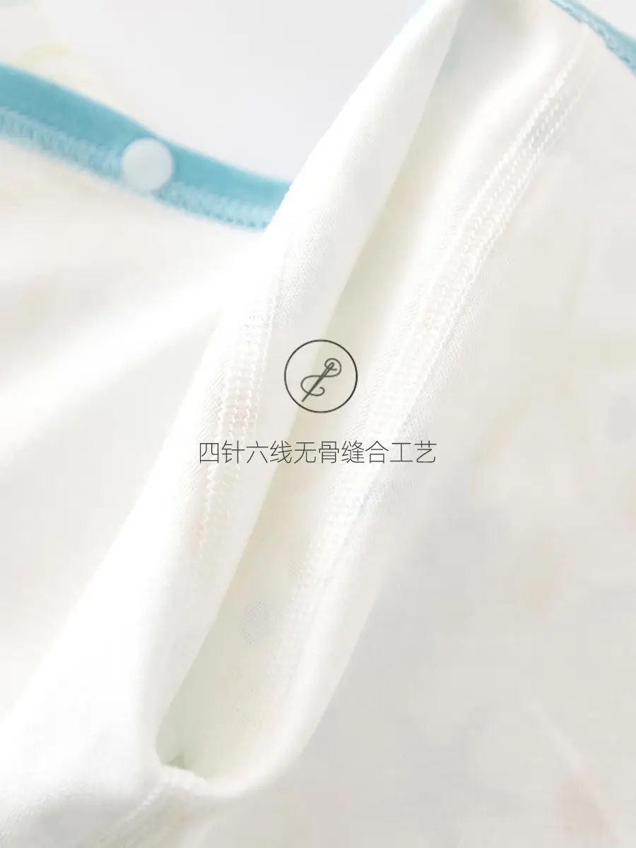 Baby Spring Suit Blue Star Cotton Newborn - Image 4