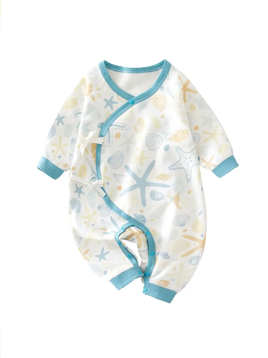 Baby Spring Suit Blue Star Cotton Newborn - Image 6