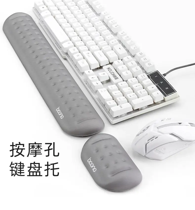 Silicone Wrist Mouse Pad Keyboard Rest for Comfort — feature 1