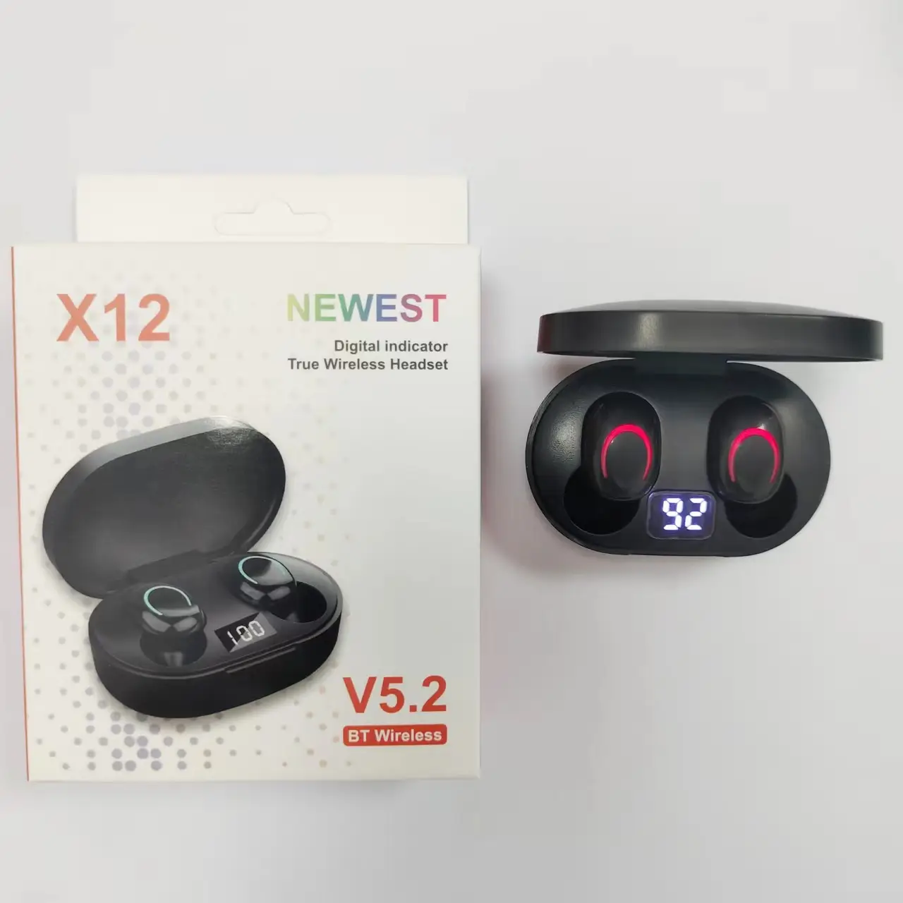 Bluetooth 5.3 Wireless Headset with Digital Display & Noise Reduction - Image 3
