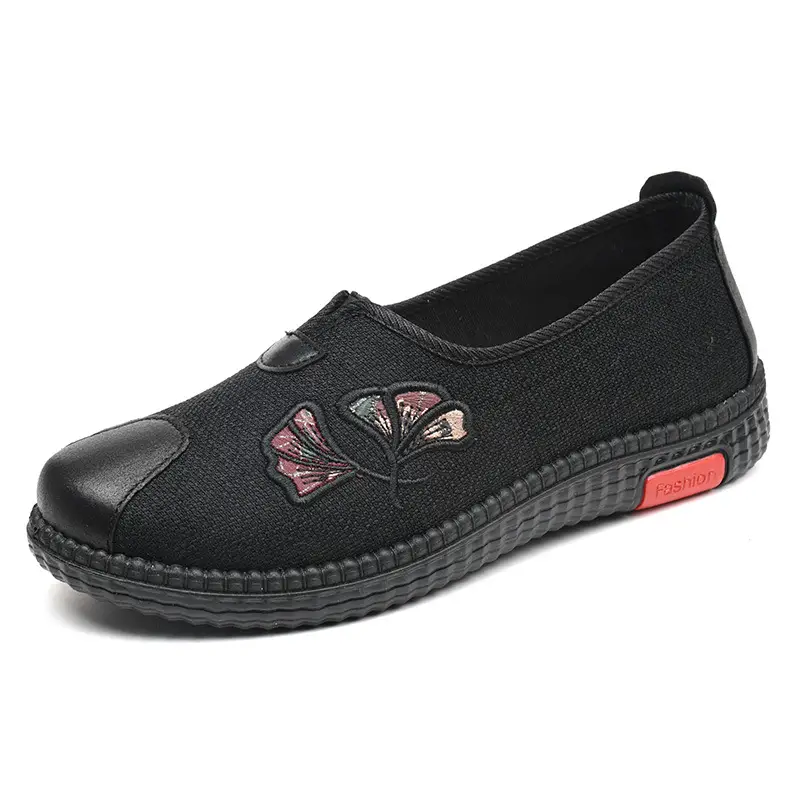 Spring and Summer old Beijing cloth shoes women's lightweight breathable milk shoes Women's Flat old shoes non-slip soft bottom old lady shoes - Image 2